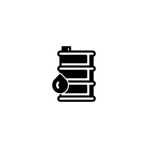 Oil Barrel Filled Line Icon Linear Style Sign For Mobile Concept And