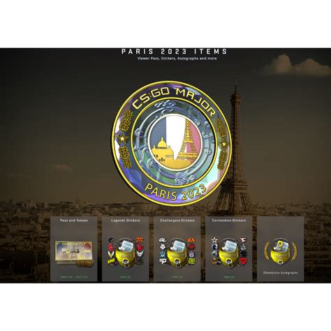 CSGO Paris 2023 Legends Challengers Contenders Sticker Autograph