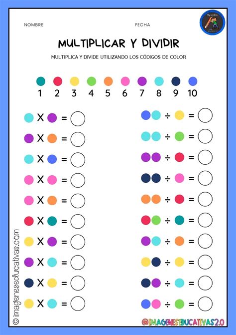 Fichas De Operaciones B Sicas Con C Digos De Color Imagenes Ed