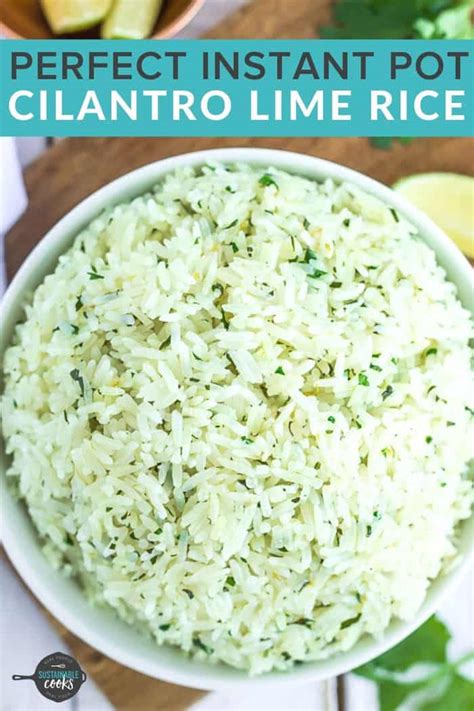 Instant Pot Cilantro Lime Rice Vegan Vegetarian Sustainable Cooks