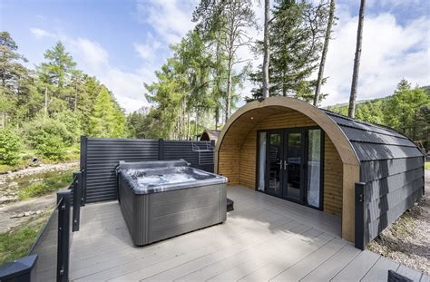 Riverside Hot Tub Pod Accommodation Tyndrum Holiday Park