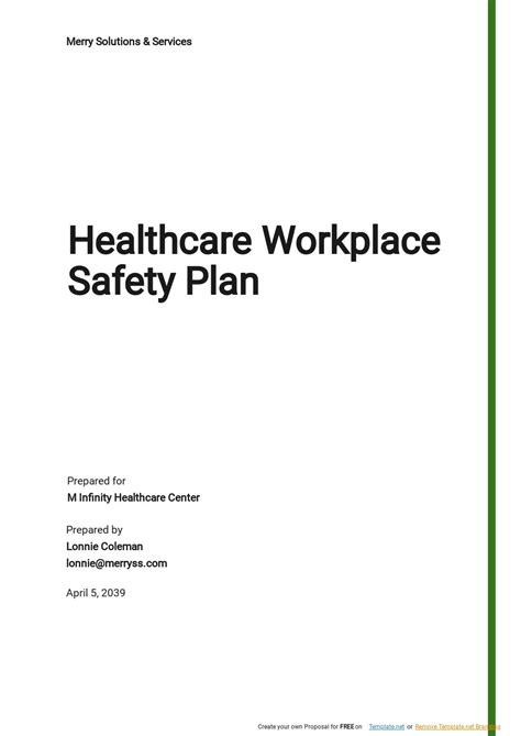 Workplace Safety Templates