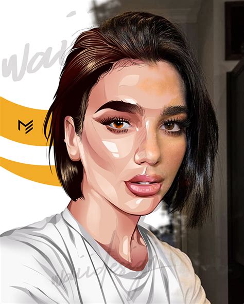 Dua Lipa Vector Art On Behance