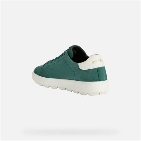 Geox Spherica Ecub Women S Green Low Top Sneakers Geox