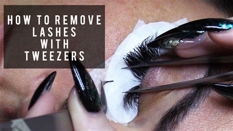 Remove Outgrown Eyelash Extensions During A Fill Youtube