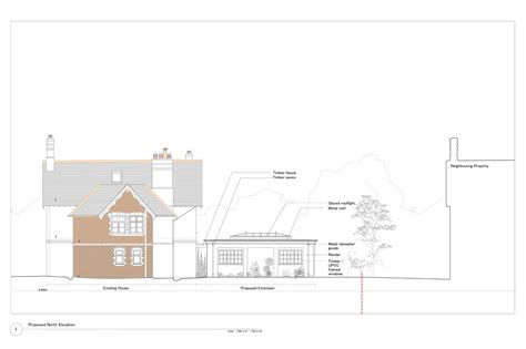 308 P 011 Proposed North Elevation Rud Sawers Architects