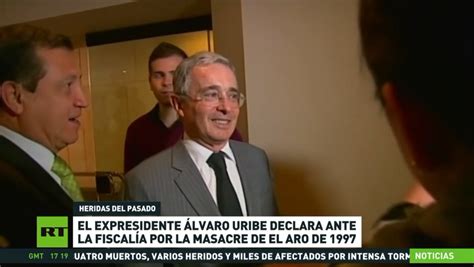 El Expresidente De Colombia Álvaro Uribe Declara Ante La Fiscalía Por