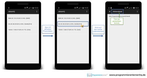 Android Tutorial Activities Und Intents In Android