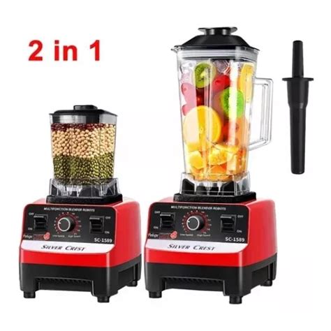 Licuadora Silver Crest Professional Blender SC 1589 2 L Roja Con Vaso