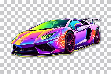 Add Vibrance with a Rainbow Lamborghini Aventador Sticker