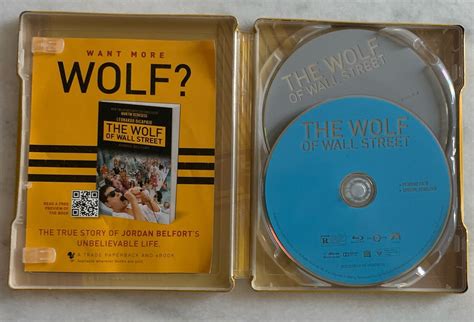 The Wolf Of Wall Street Steelbook Blu Ray DVD 2015 2 Disc Set Leo