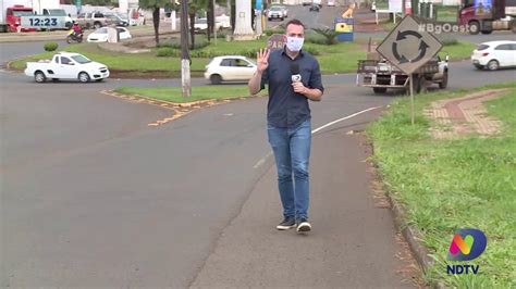 Chapecó Motoristas reclamam dos perigos no trecho da Rotatória da Bandeira