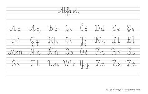 Alfabet Demonstracyjny Alfabet Polski Alfabet Wiczenia J Zykowe