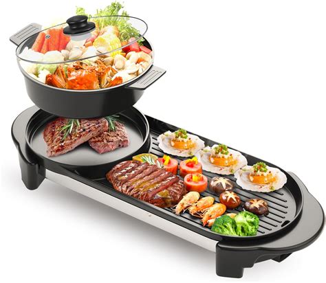 Amazon Electric Smokeless Grill And Hot Pot W In Hot Pot With Grill