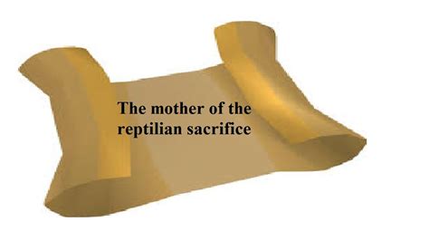 Osrs Clue The Mother Of The Reptilian Sacrifice Quick Youtube