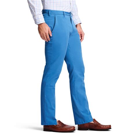 Saltwater Stretch Flat Front Straight Fit Chino Pant Federal Blue Izod