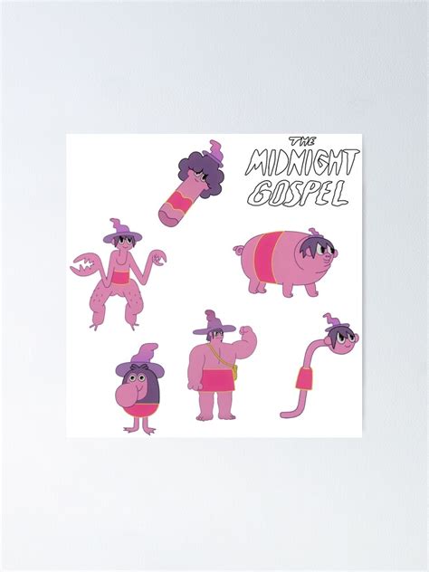 Sticker Pack Avatars The Midnight Gospel Poster By Sweet