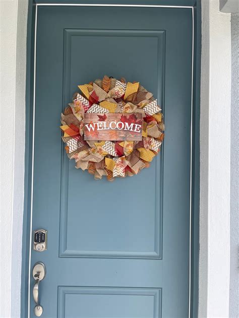 Fall Wreath, Welcome Wreath, Autumn Wreath, Fall Decor, Fall Front Door ...