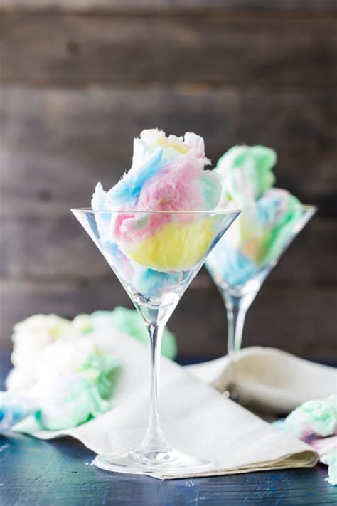 Magic Cotton Candy Martini Fun Martini Recipe The Cookie Rookie