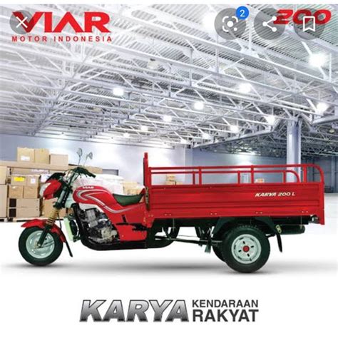 Jual VIAR NEW KARYA 200 L RODA TIGA Hitam Kota Palangkaraya VIAR