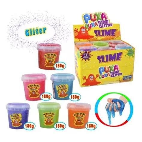 Kit 6 Brinquedo Geleca Slime Massinha Atacado 180gr MercadoLivre