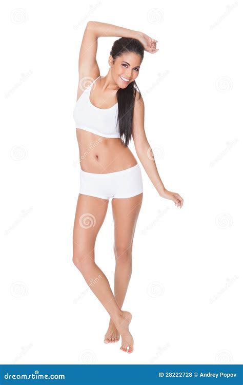 Femme Avec Le Beau Chiffre Dans La Lingerie Photo Stock Image Du