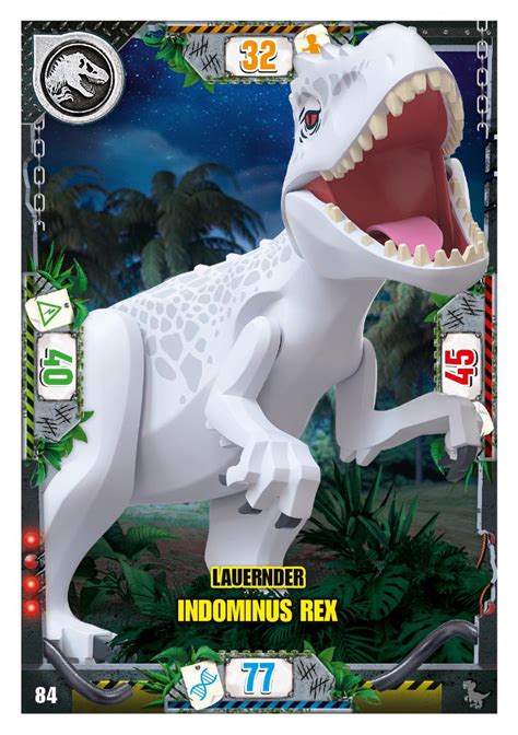 Nummer 084 I Lauernder Indominus Rex I LEGO Jurassic World TCG 3 Blue