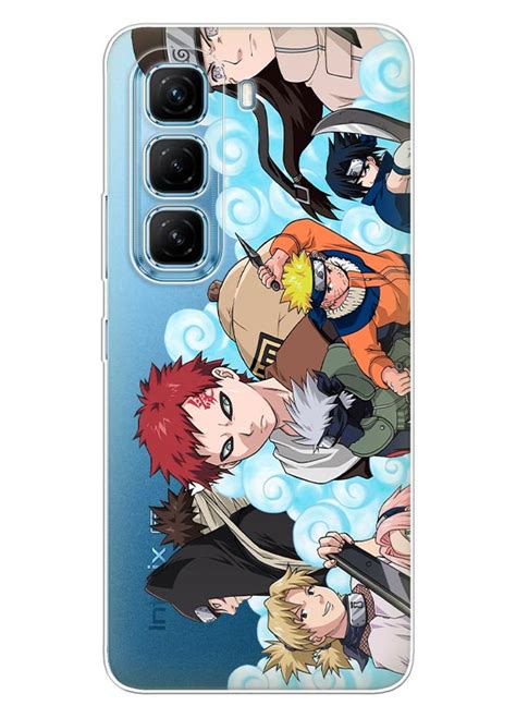 Чохол Infinix Hot 50 Pro Plus 4G Персонажі Наруто з прозорого силікону