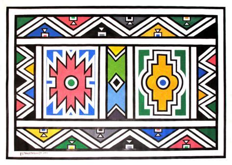 13 Best Ndebele images | African art, African pattern, African hut