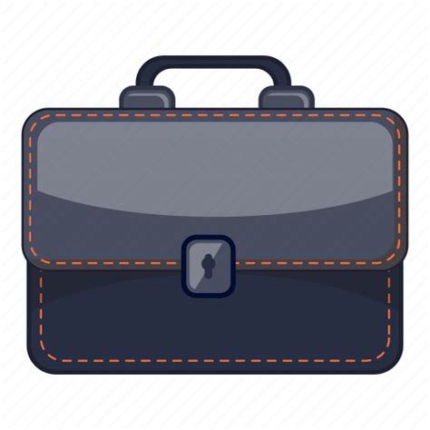 Bag Briefcase Business Businessman Cartoon Object Suitcase Icon