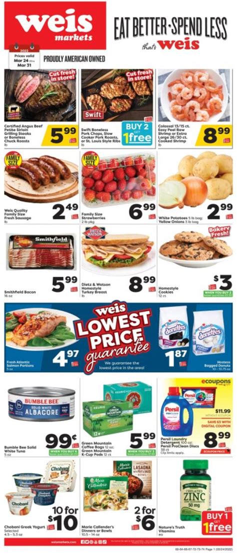 Weis Ad Circular - 03/24 - 03/31/2022 | Rabato