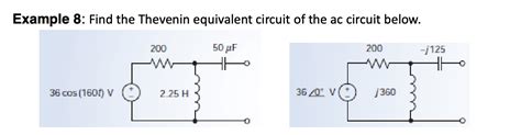 Solved Example 8: Find the Thevenin equivalent circuit of | Chegg.com