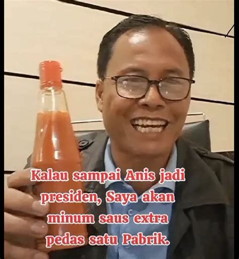 Jika Anies Baswedan Menang Pilpres Tiktoker Ini Janji Minum Saus