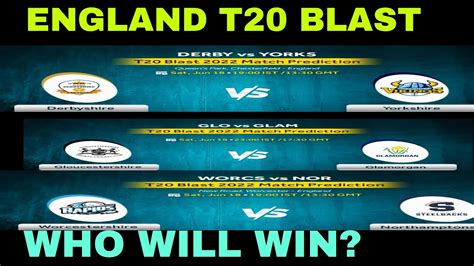 ENGLAND T20 BLAST MATCH PREDECTION T20 BLAST BETTING TIPS YouTube