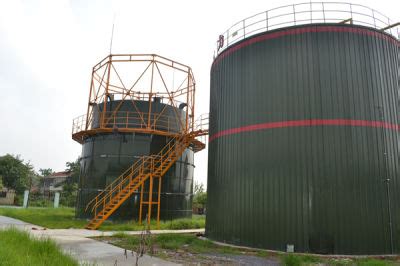 CSTR Enamel Steel Biogas Anaerobic Digester Reactor Fermenter Power