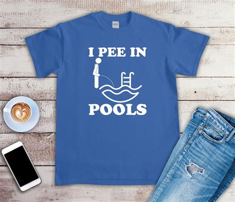 I Pee In Pools Shirt I Pee In Pools Swimming Shirt Swimming Men Pee