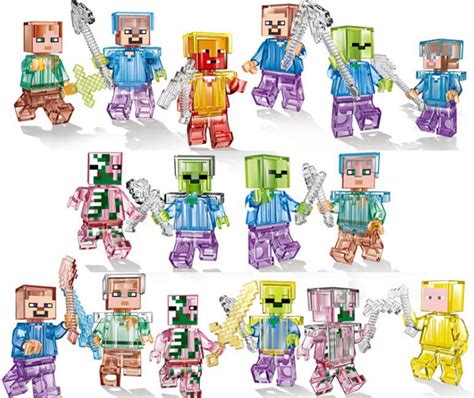 Minecraft My World Crystal Minifigures Compatible Lego Minecraft ...