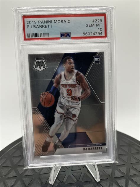 Panini Mosaic Rj Barrett Rc Psa Knicks Ebay