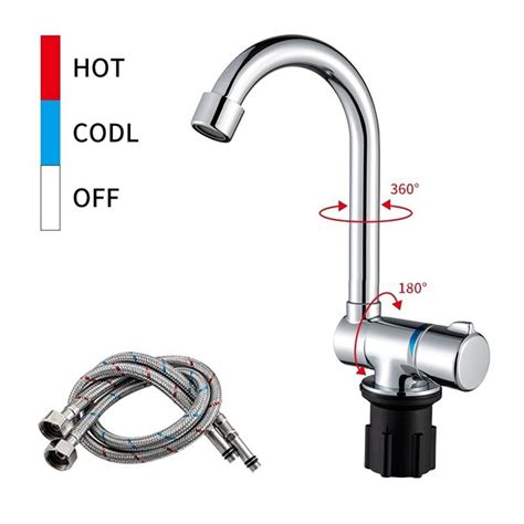Fold Down Caravan Motorhome Hot And Cold Mixer Water Tap Faucet For 360 Rotation Walmart