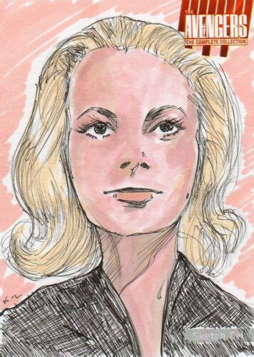 Unstoppable Cards The Avengers Cathy Gale Sketch Card Ap K Ldye Honor