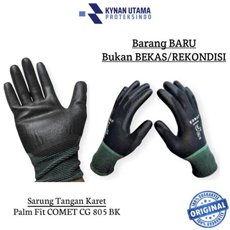 Sarung Tangan Karet Safety Proyek Palm Fit COMET CG 805 BK SAFETY