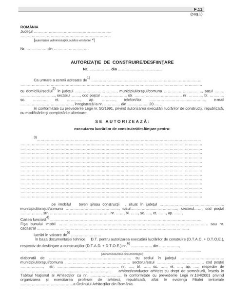 DOC F11 Formular De Autorizatie De Construire DOKUMEN TIPS