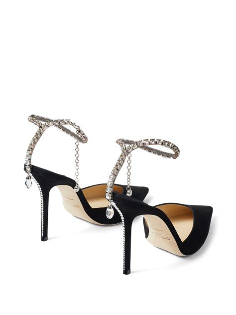 Jimmy Choo Saeda 100mm Pumps | Black | FARFETCH