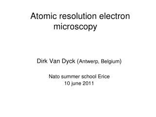 PPT - High Resolution Transmission Electron Microscopy (HRTEM ...