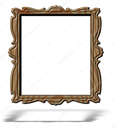 Blank wooden portrait frame isolated — Stock Photo © arogant #2274242