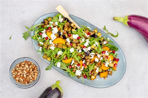 Salade Met Aubergine En Zoete Aardappel FoodLies