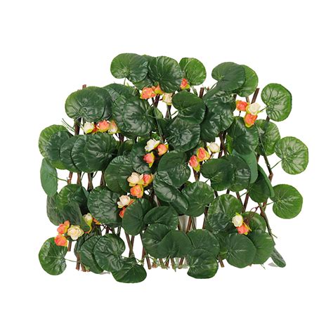 Mdesiwst Exquisite Artificial Plant Fence Faux Silk Flower Retractable