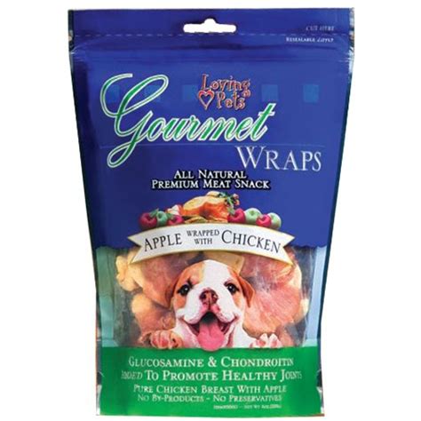 Loving Pets All Natural Premium Apple And Chicken Wraps With