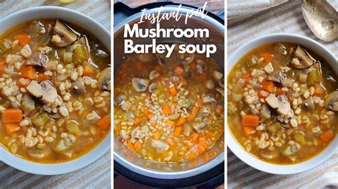 Mushroom Barley Soup Vegan Youtube