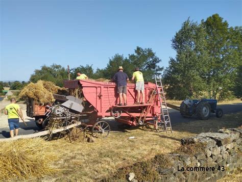 Saint Maurice de Lignon des moissons à l ancienne pour la fête de